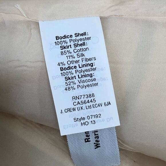 J. Crew Dress Black Metallic Gold Stripe Skirt Nwt Fit Flare - Picture 6 of 8